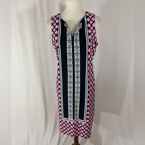 Charter Club Sleeveless Colorful Print Dress